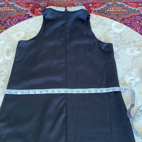 Lulus Black Sleeveless Cocktail Dress Pearl Neckline - Picture 13 of 14